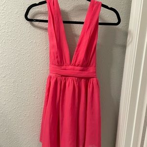 XS Lucy In the Sky Ysabel Chiffon Dress in Pink